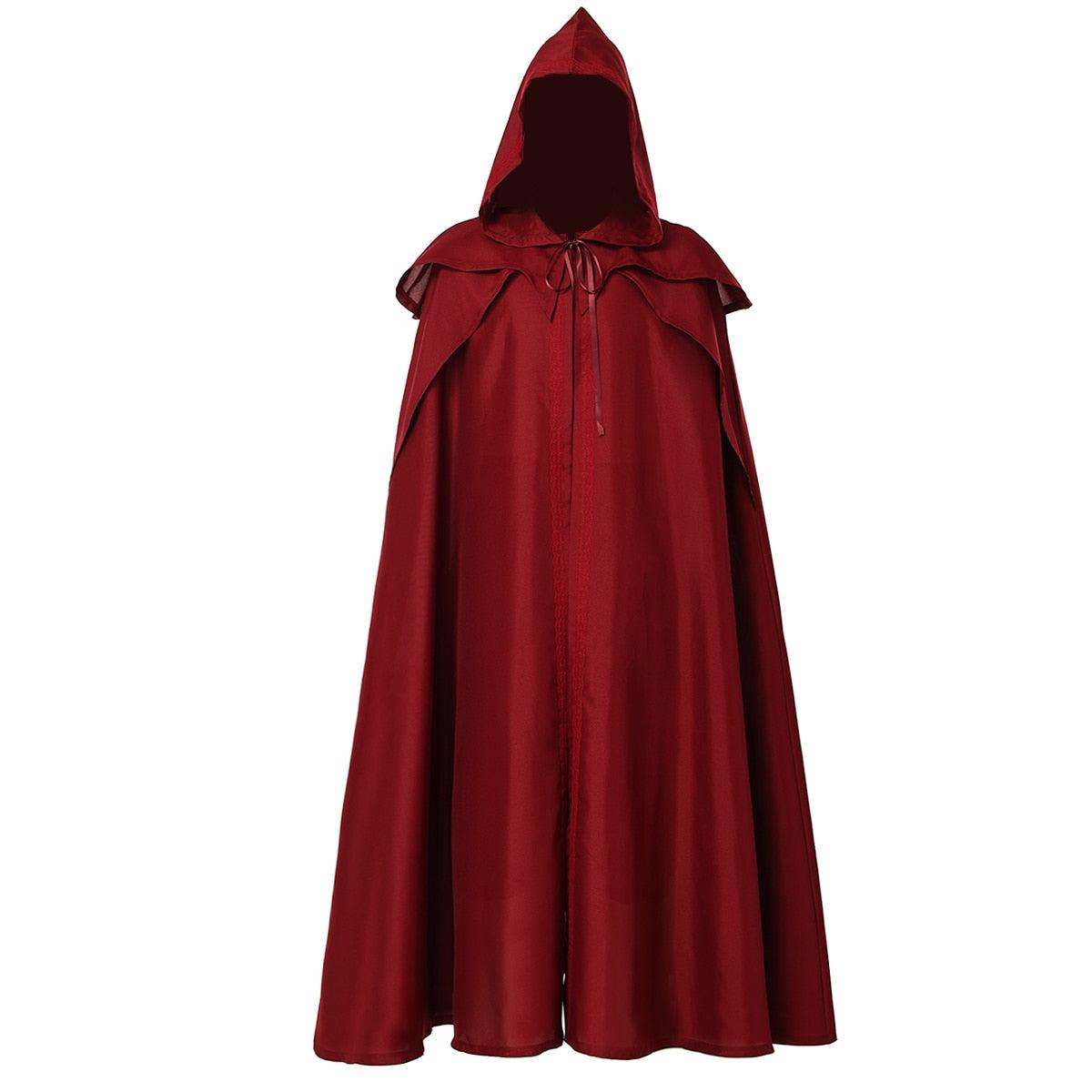 Gothic Cloak Coats Hooded Solid