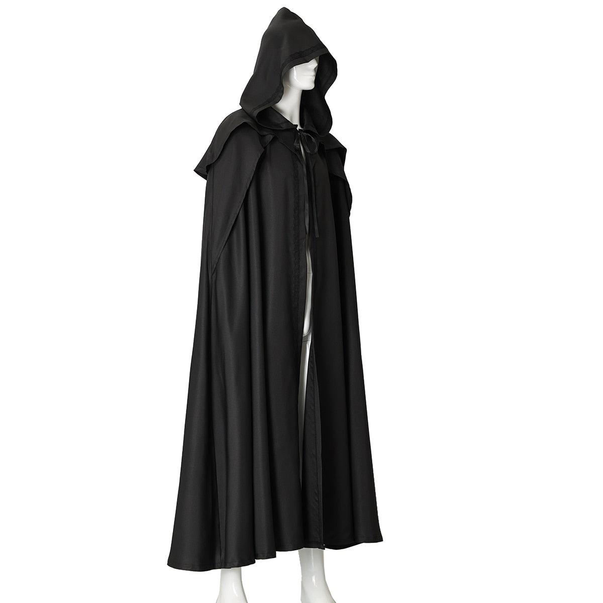 Gothic Cloak Coats Hooded Solid