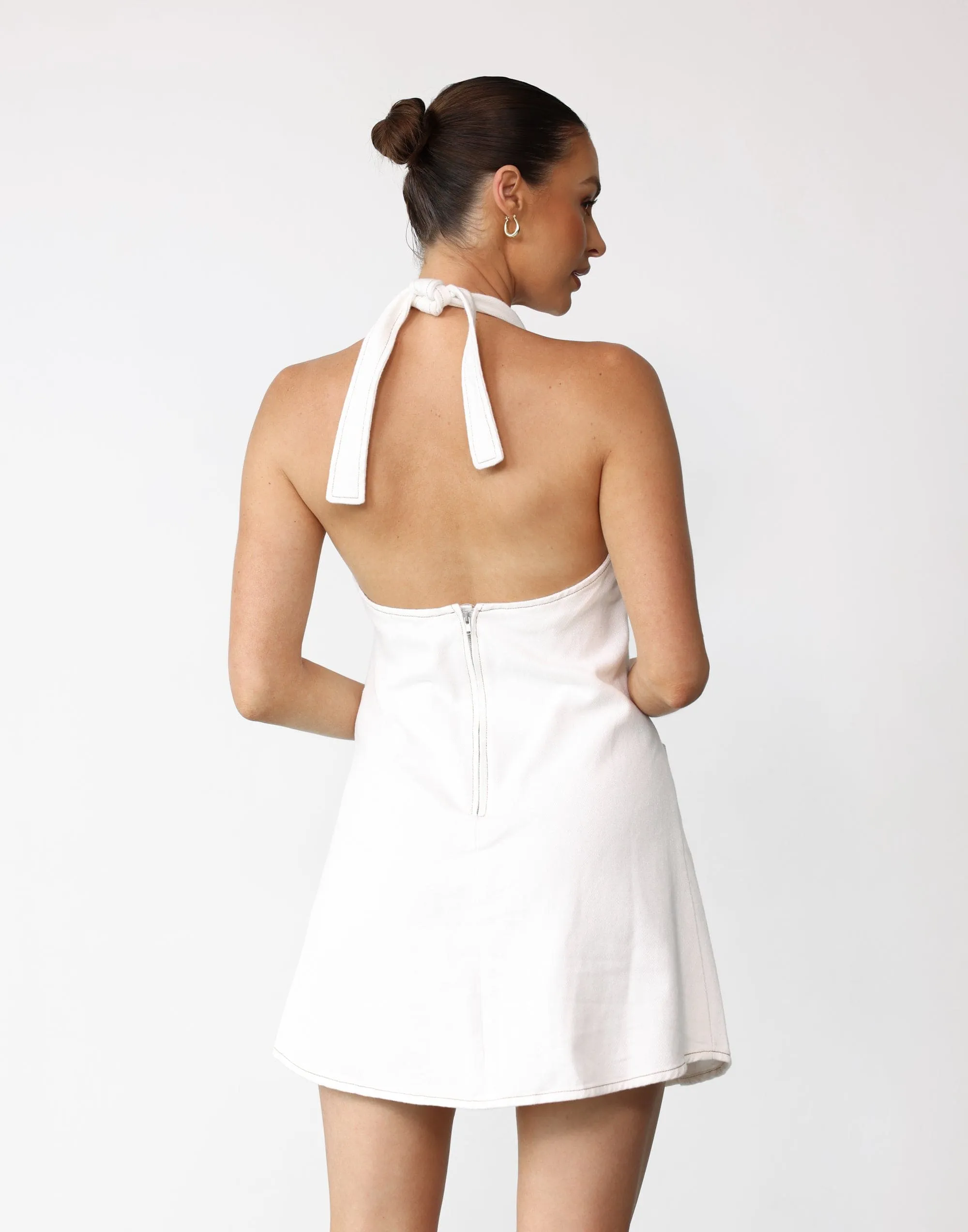 Graciemae Mini Dress (White)