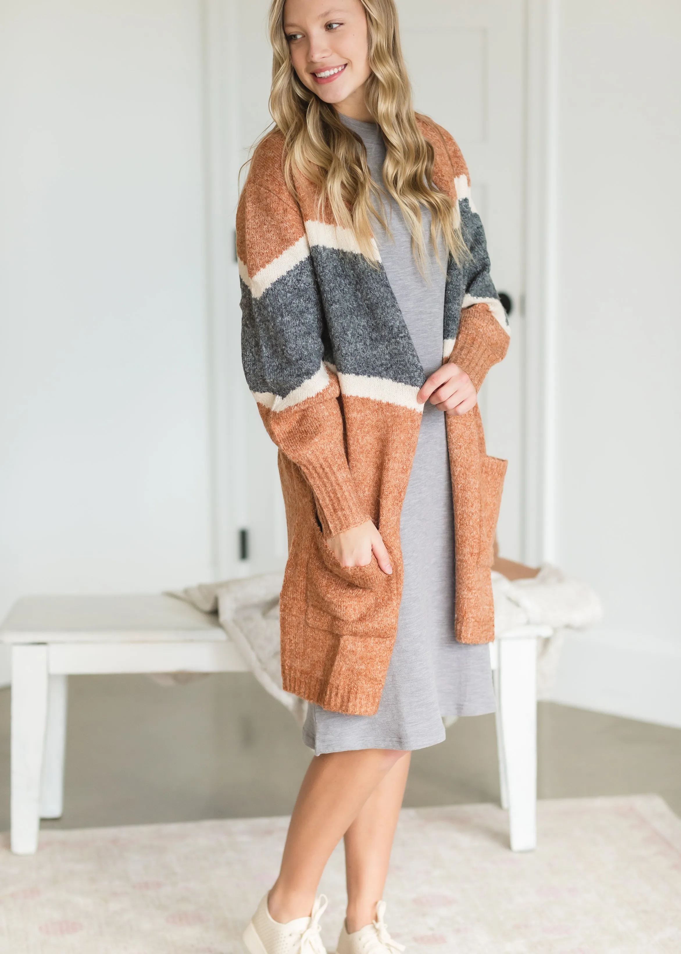 Gray Mockneck Textured Knit Dress - FINAL SALE