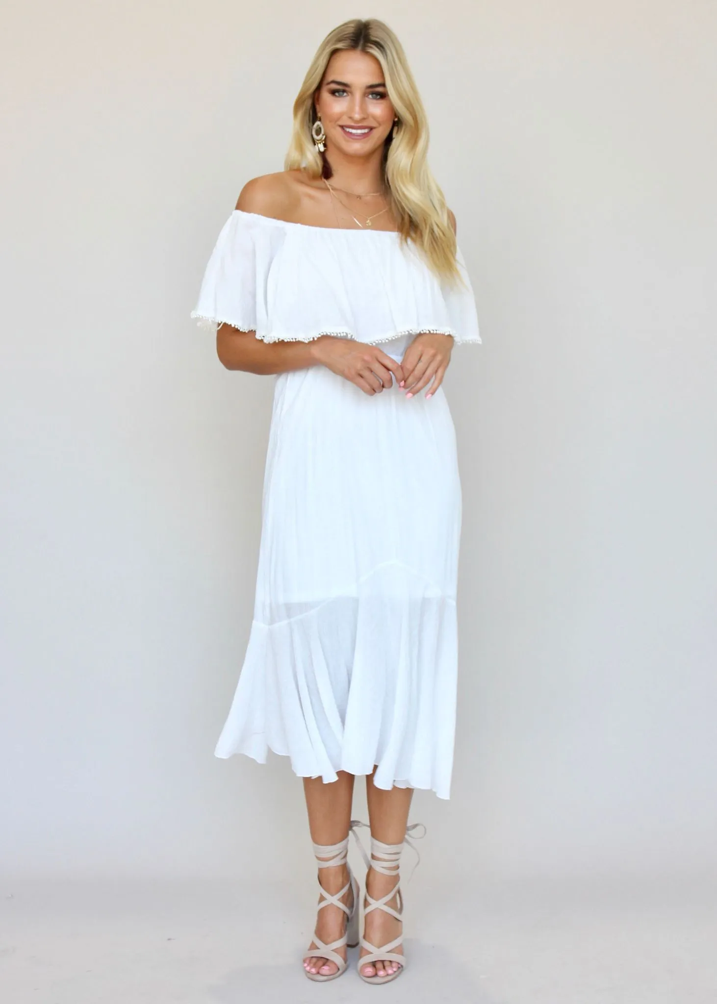 Hampton Summer Dress - White