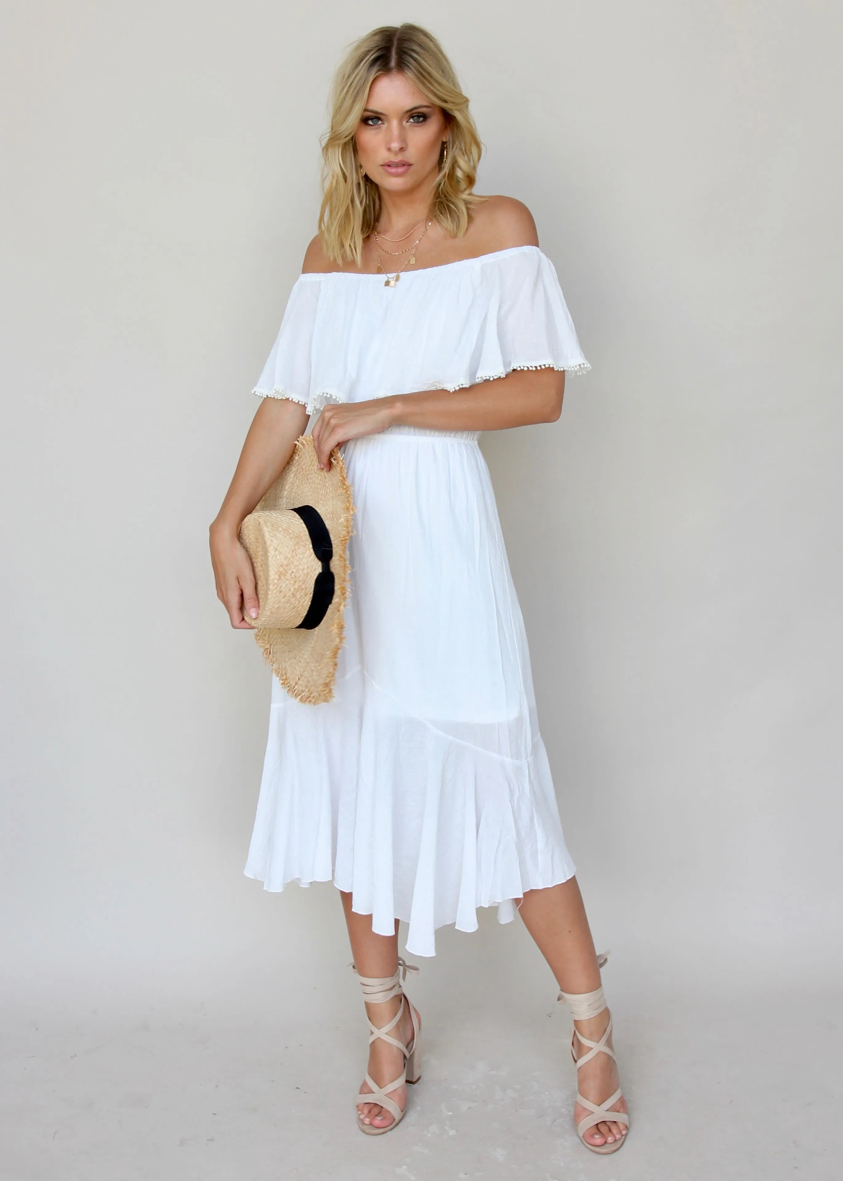 Hampton Summer Dress - White