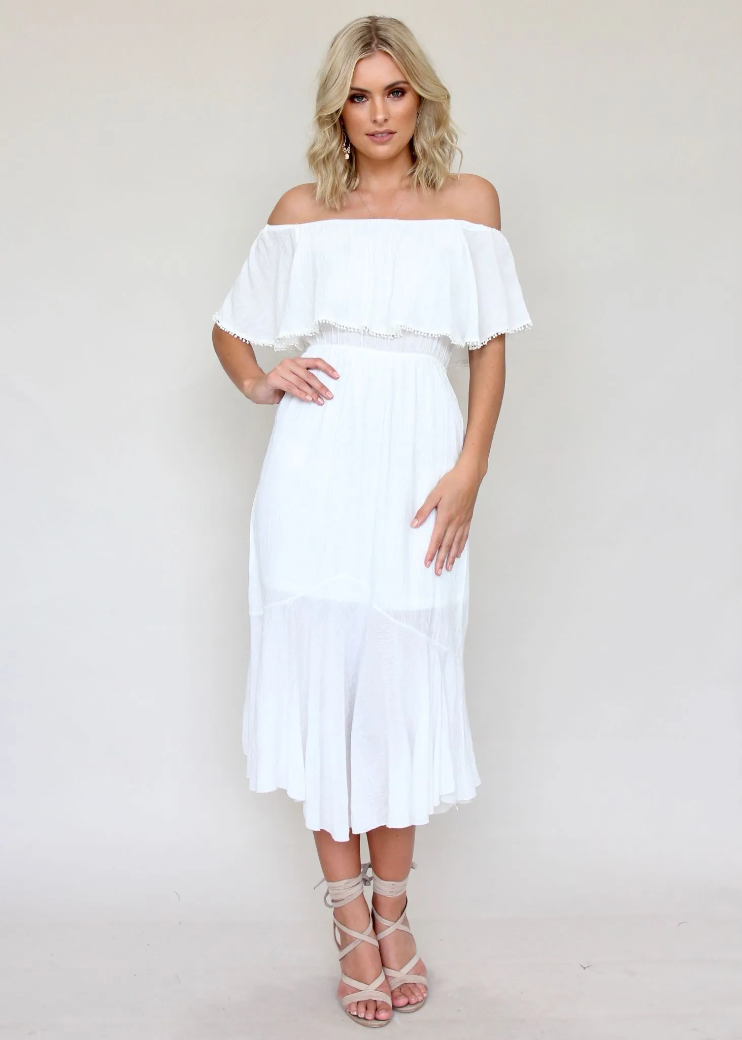 Hampton Summer Dress - White