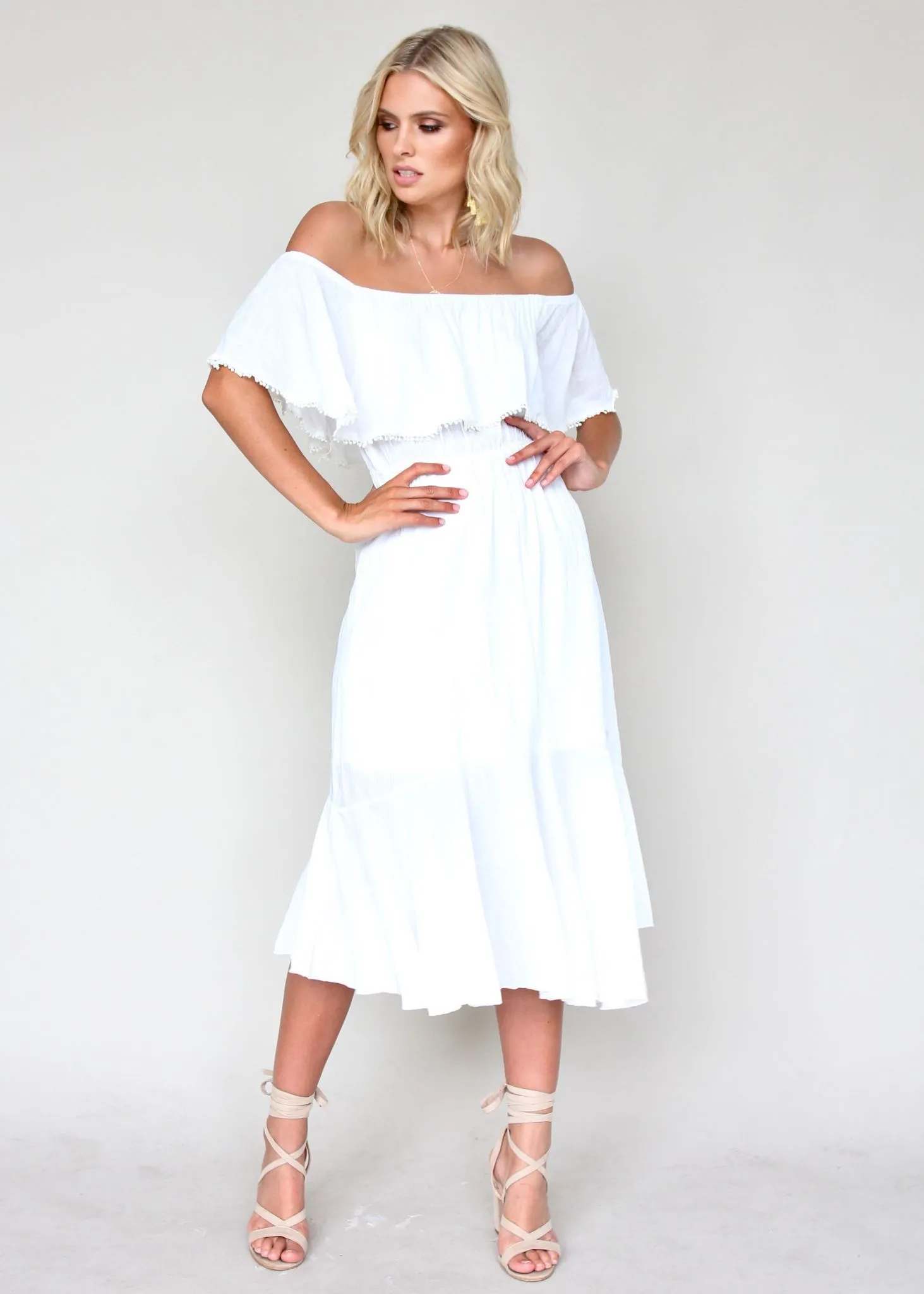 Hampton Summer Dress - White