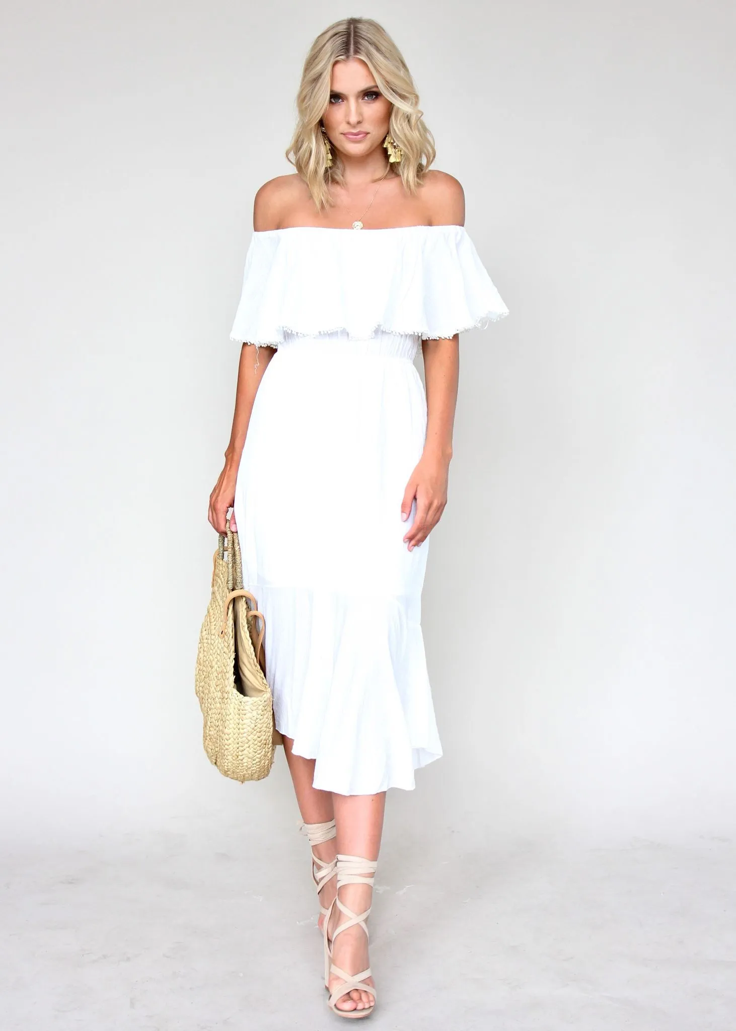 Hampton Summer Dress - White