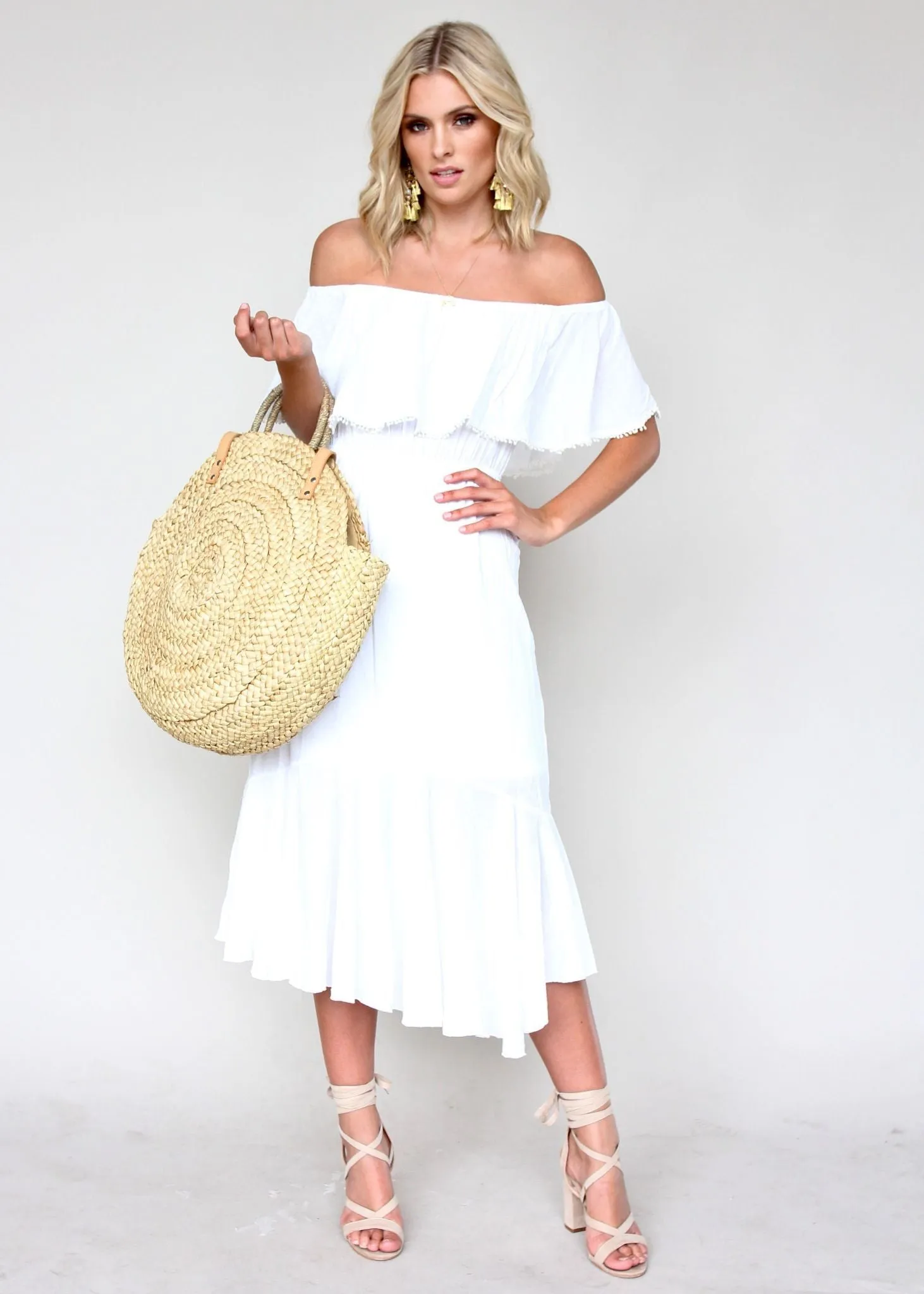 Hampton Summer Dress - White