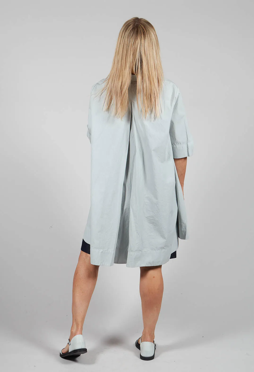 Hemmed Shift Dress in Ghiaccio