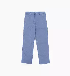 Hickory Stripe Carpenter Mens Pants - Blue