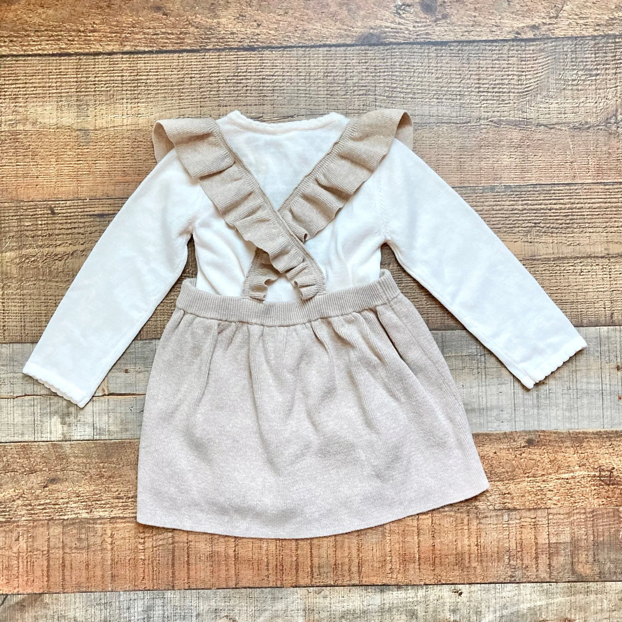 H&M Knit Dress with Cream Long Sleeve Top NWT- Size 12-18M (sold as a set)