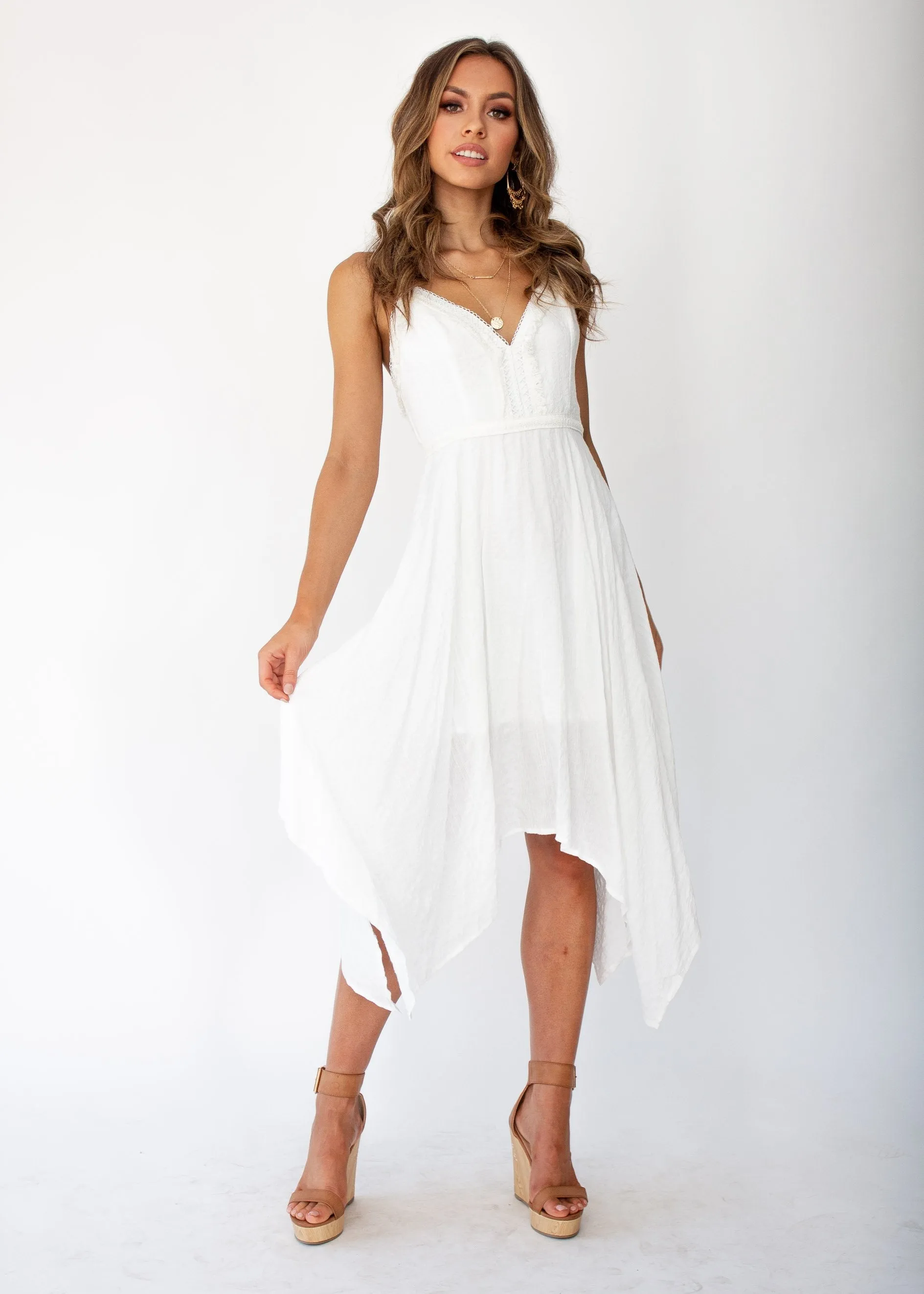 Innika Midi Dress - White