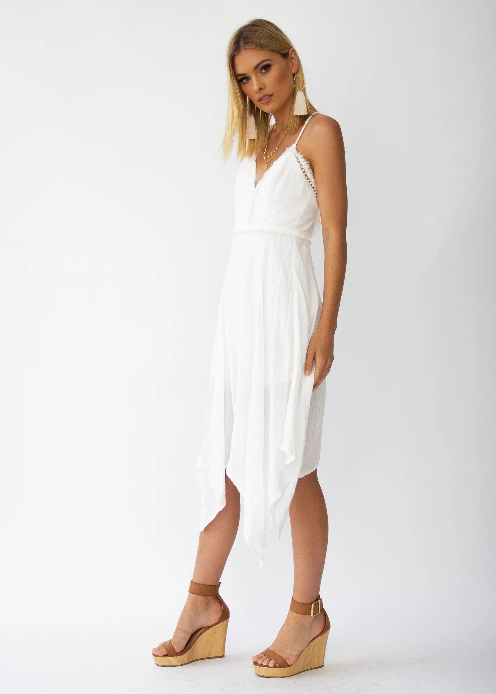 Innika Midi Dress - White