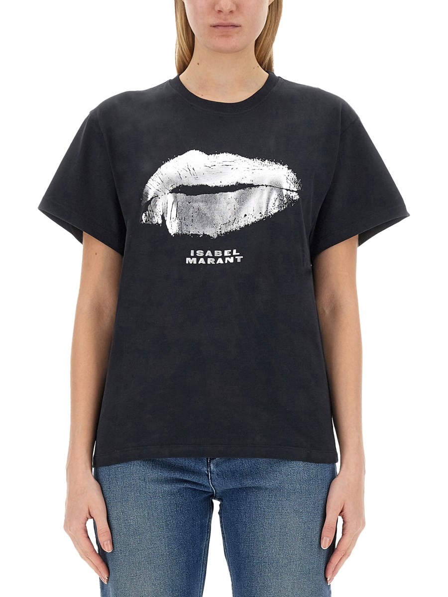 ISABEL MARANT    YATES T-SHIRT WITH PRINT