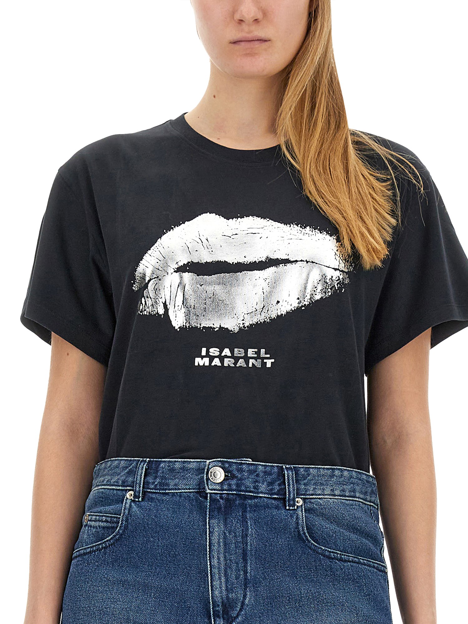 ISABEL MARANT    YATES T-SHIRT WITH PRINT