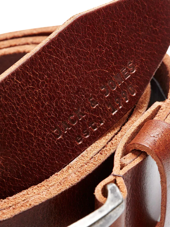 Jack & Jones Mens Leather Belt 'JACPAUL'