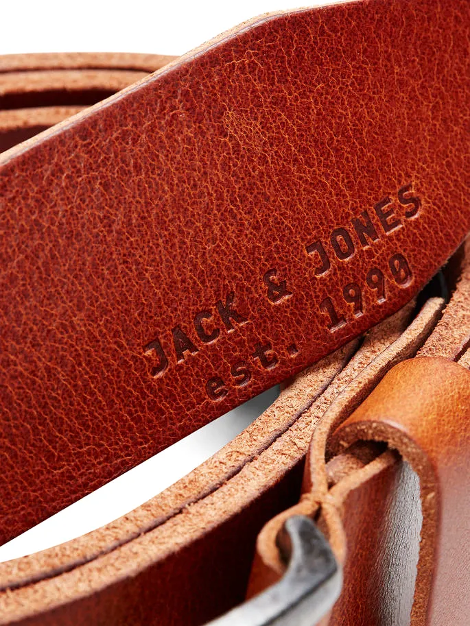 Jack & Jones Mens Leather Belt 'JACPAUL'