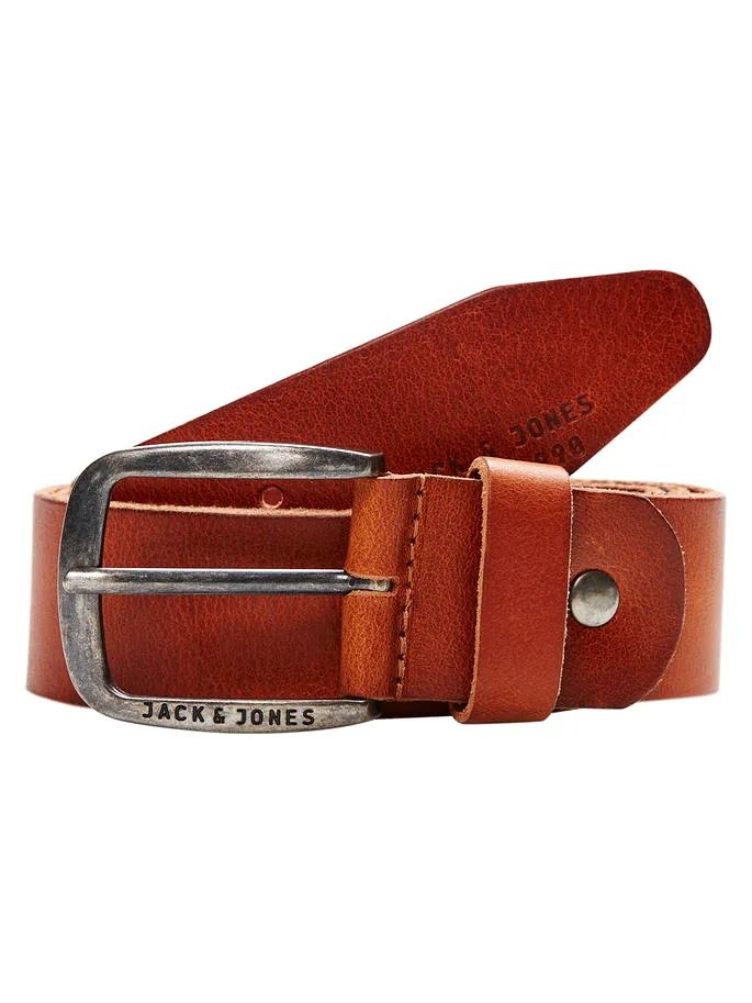 Jack & Jones Mens Leather Belt 'JACPAUL'