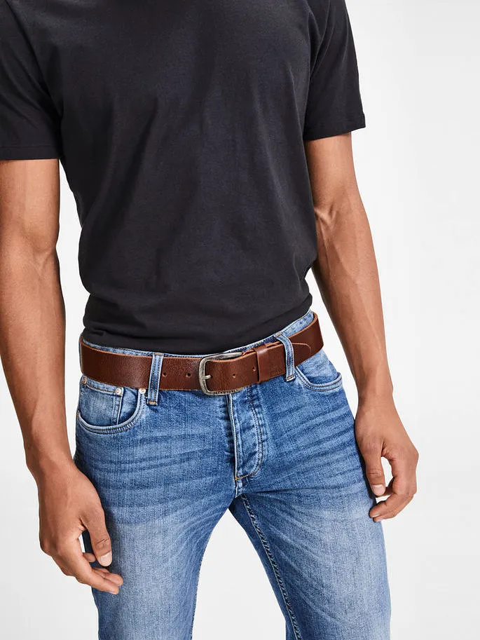 Jack & Jones Mens Leather Belt 'JACPAUL'