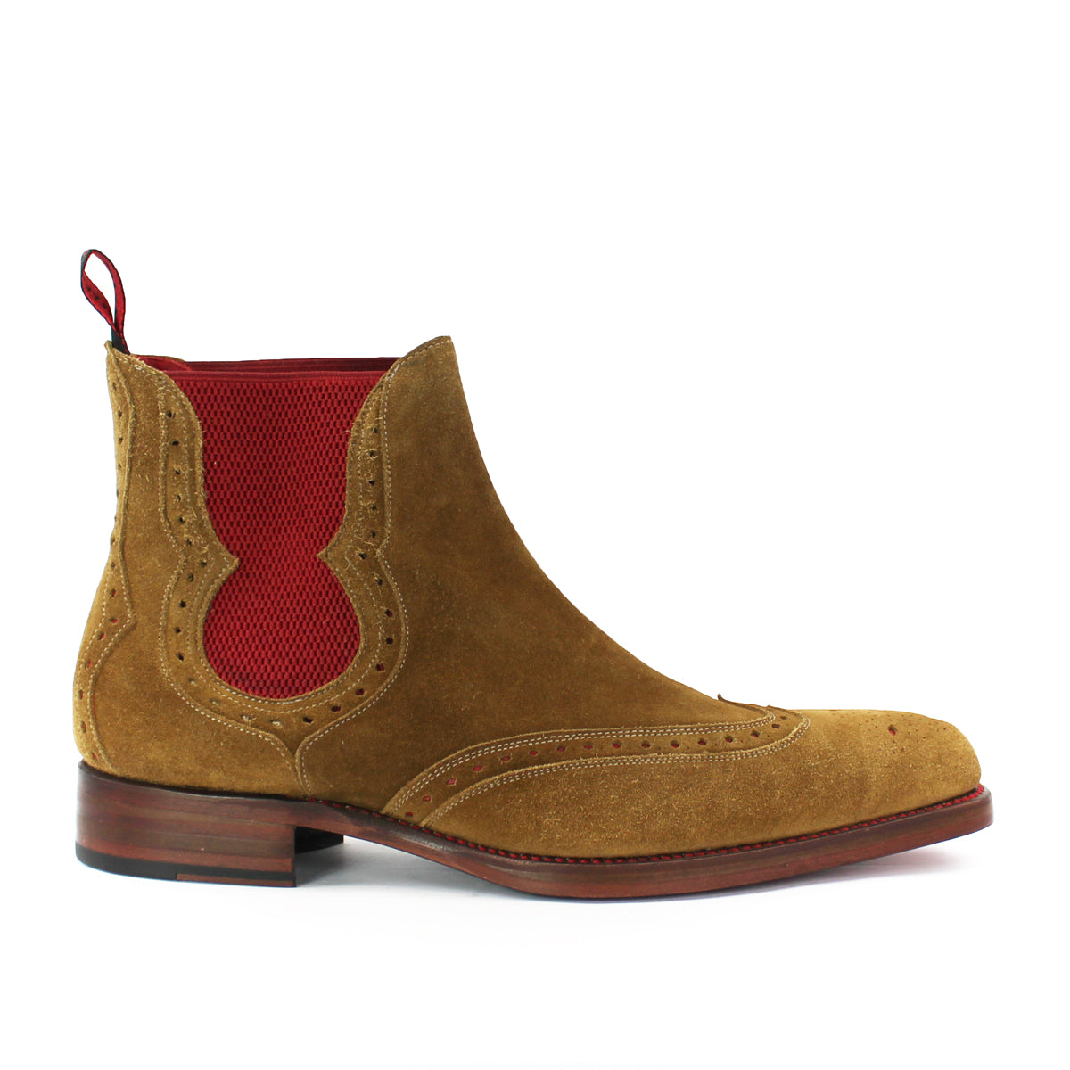 Jeffery West - Spite Dexter-B Suede Chelsea Boots in Tan