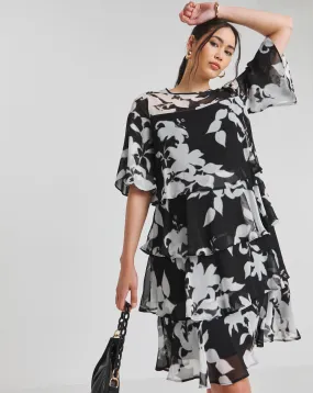 Joanna Hope Tiered Shift Dress | Simply Be