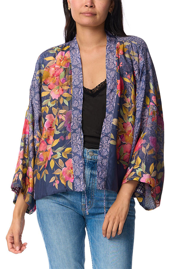 Johnny Was Locust Makenna Silk Revsible Kimono