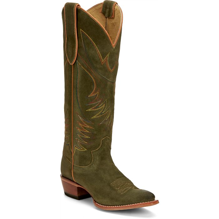 Justin Clara Boot Green