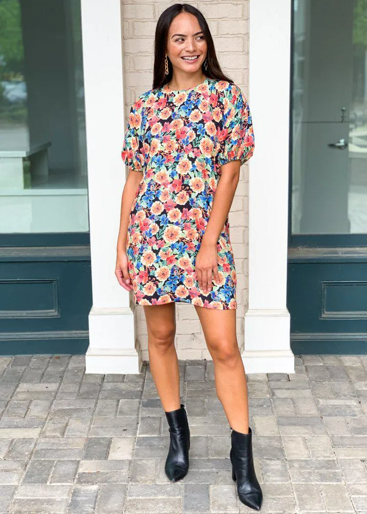 Karlie Poppy Floral Print Shift Dress ***FINAL SALE***