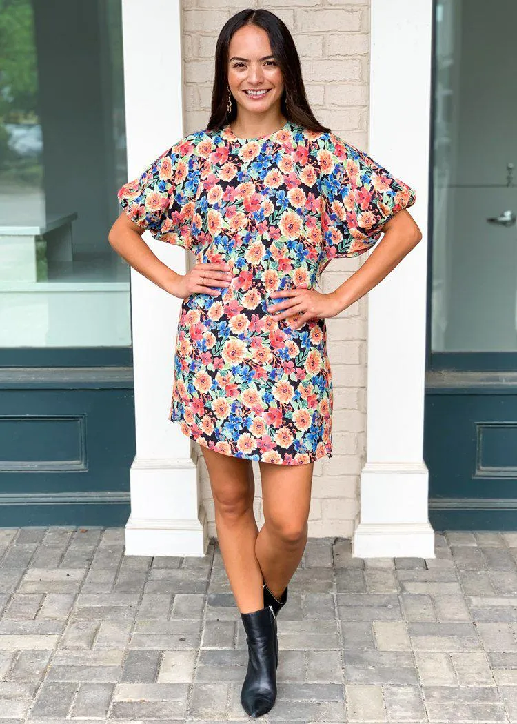 Karlie Poppy Floral Print Shift Dress ***FINAL SALE***