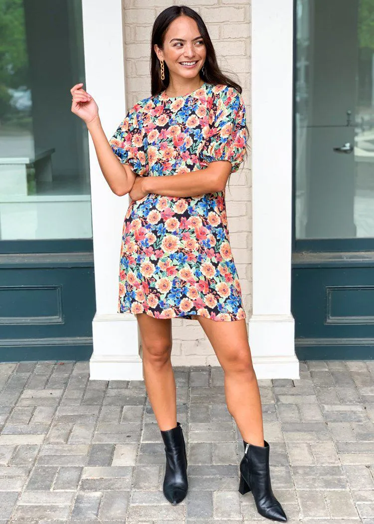 Karlie Poppy Floral Print Shift Dress ***FINAL SALE***