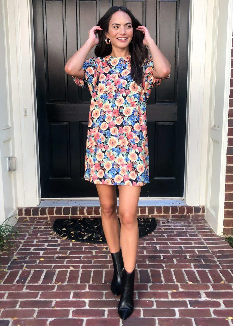 Karlie Poppy Floral Print Shift Dress ***FINAL SALE***