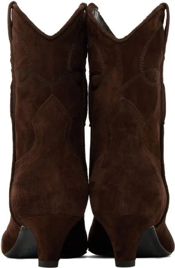 KHAITE Brown Dallas Boots