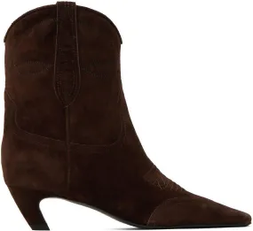 KHAITE Brown Dallas Boots