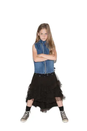 Kids NUNUNU Tulle Skirt - Black