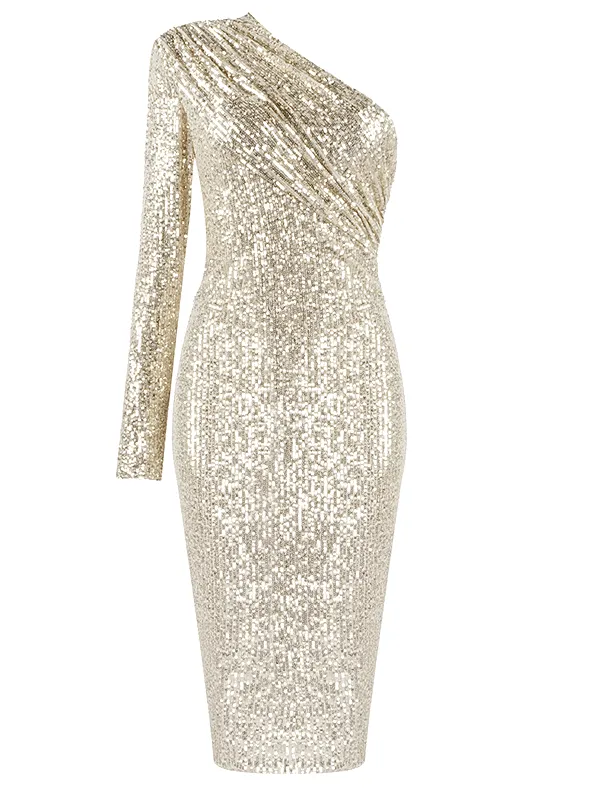 Kristi Gold Sequin Dress