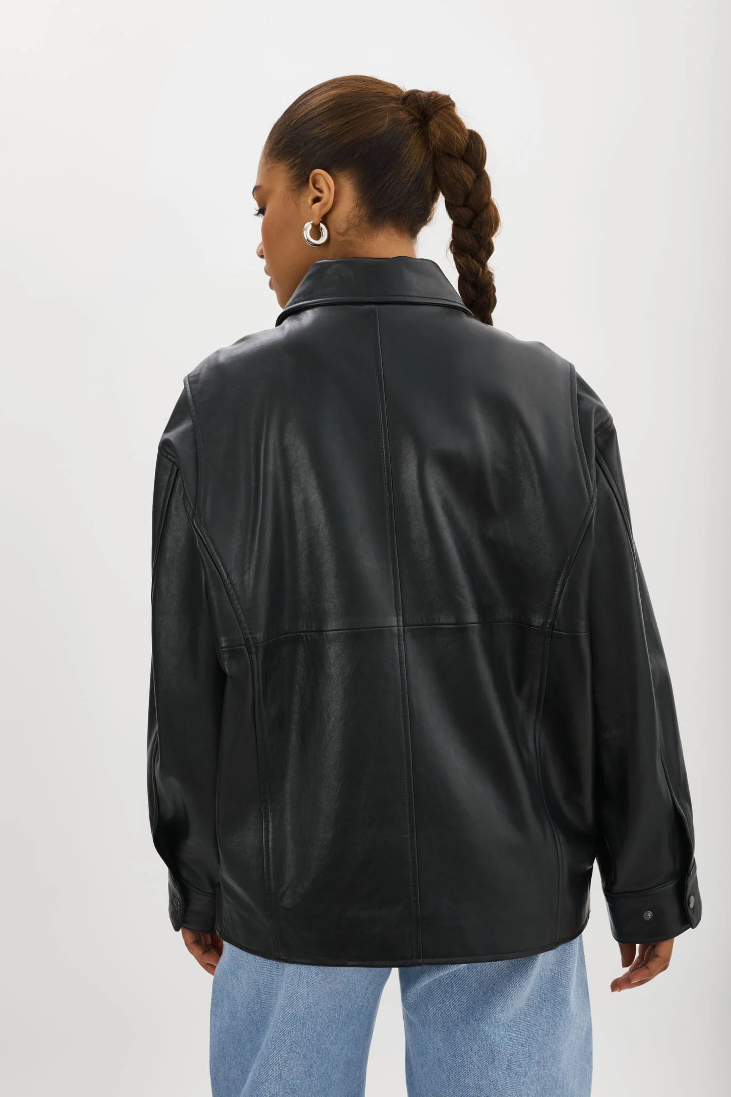 LaMarque Theia Leather Bomber Jacket | Black