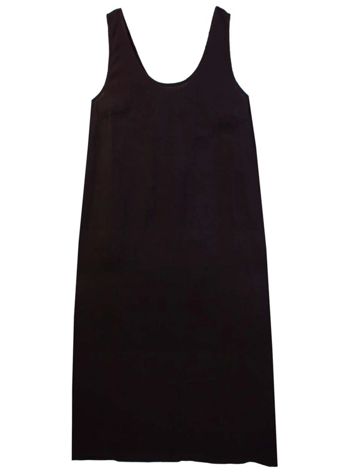 Linen Shift Dress - Black