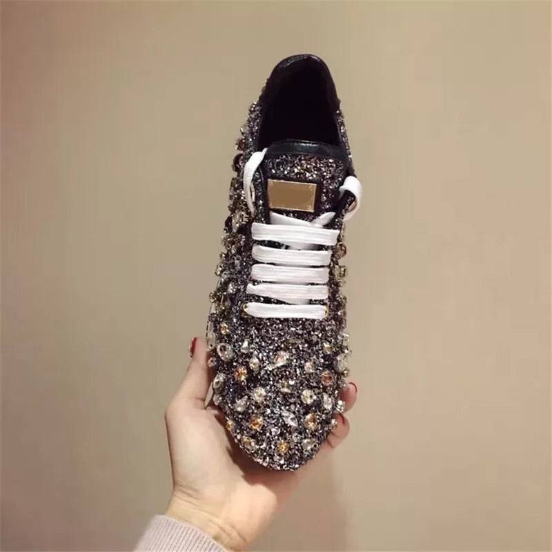 Luxury Glam Crystallized Sparkly Sneakers