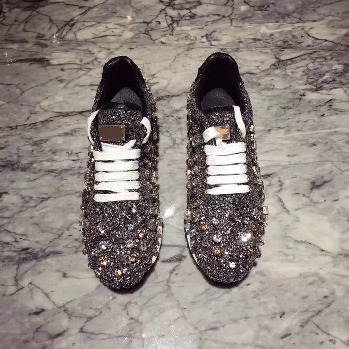 Luxury Glam Crystallized Sparkly Sneakers