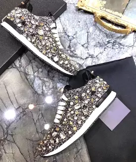 Luxury Glam Crystallized Sparkly Sneakers