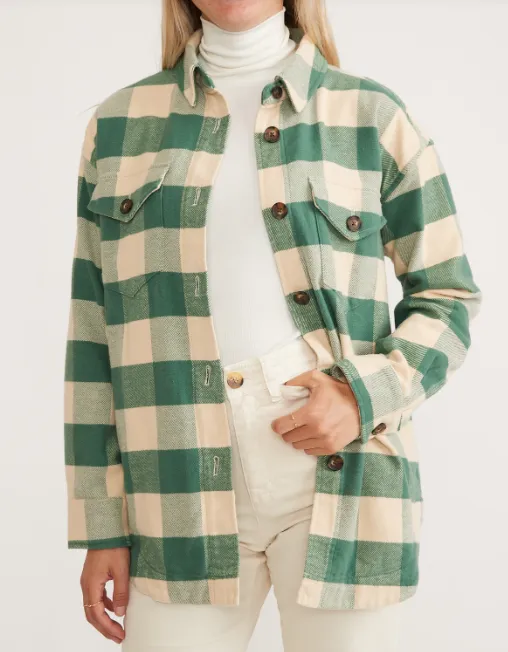 MARINE LAYER BAILEY FLANNEL SHIRT JACKET