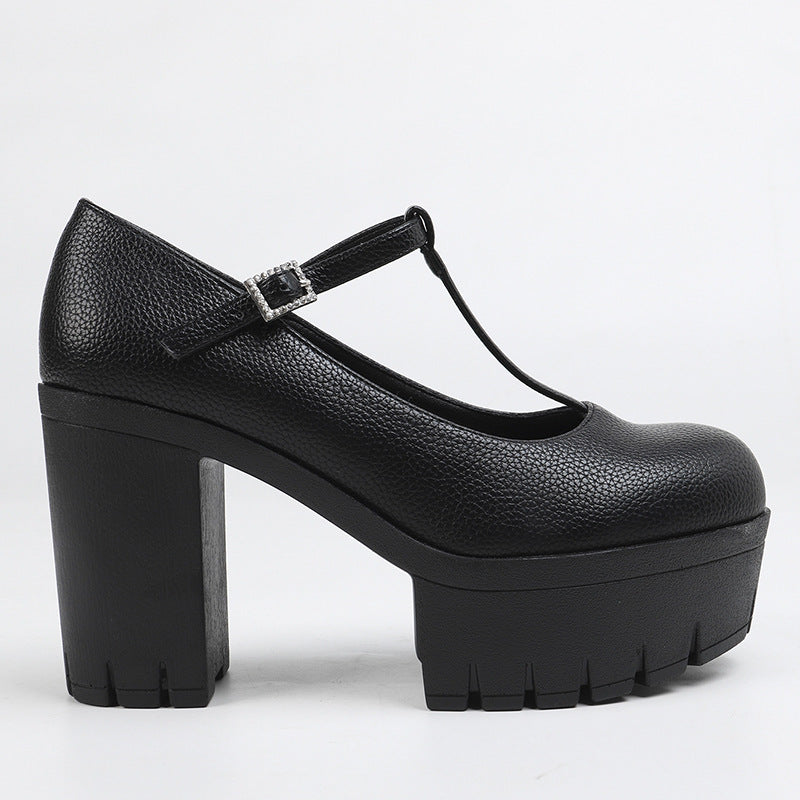 Mary Jane T-Strap Platforms