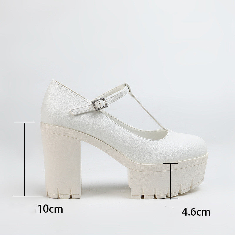 Mary Jane T-Strap Platforms