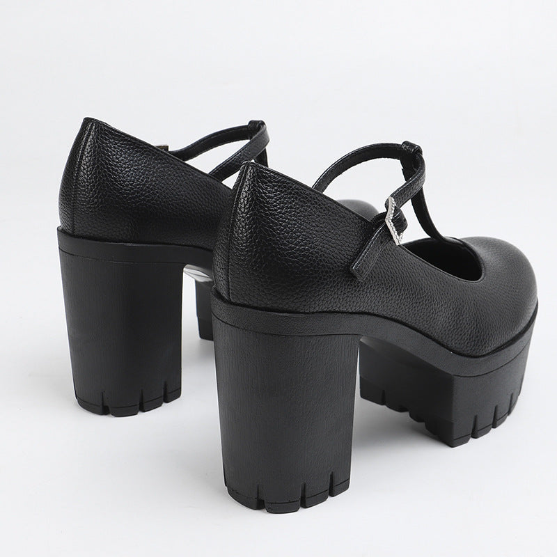 Mary Jane T-Strap Platforms