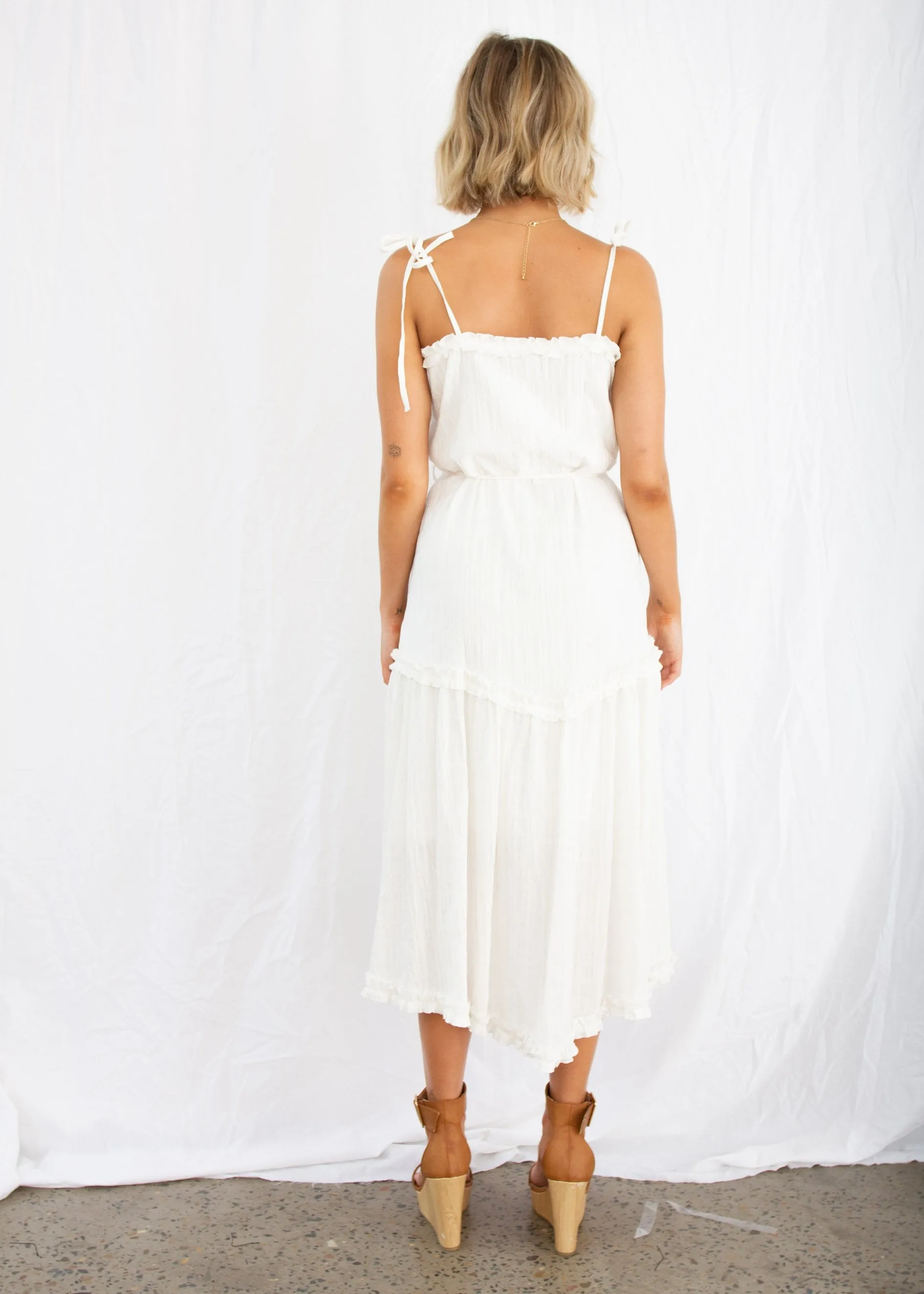 Mayfair Midi Dress - White