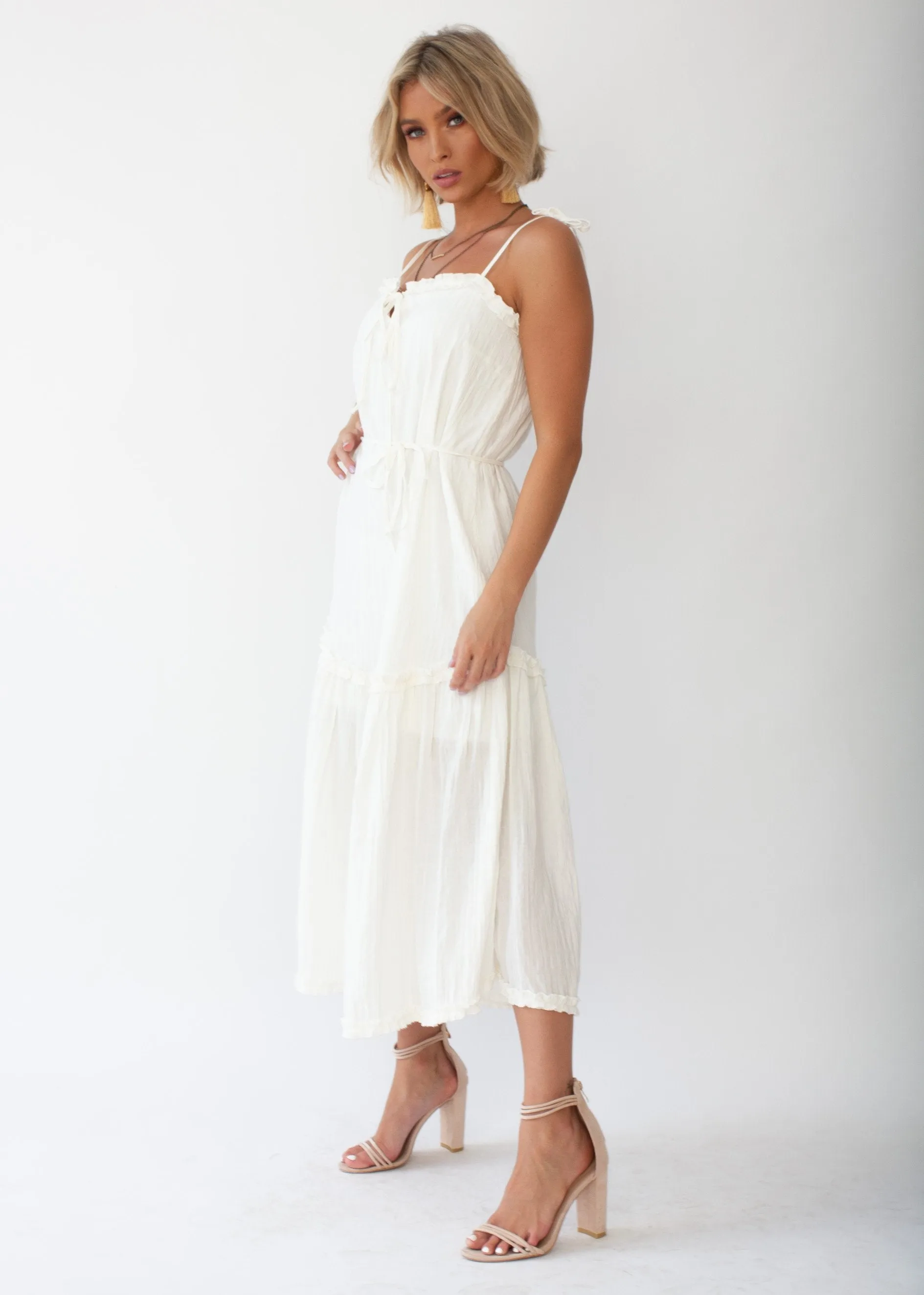 Mayfair Midi Dress - White