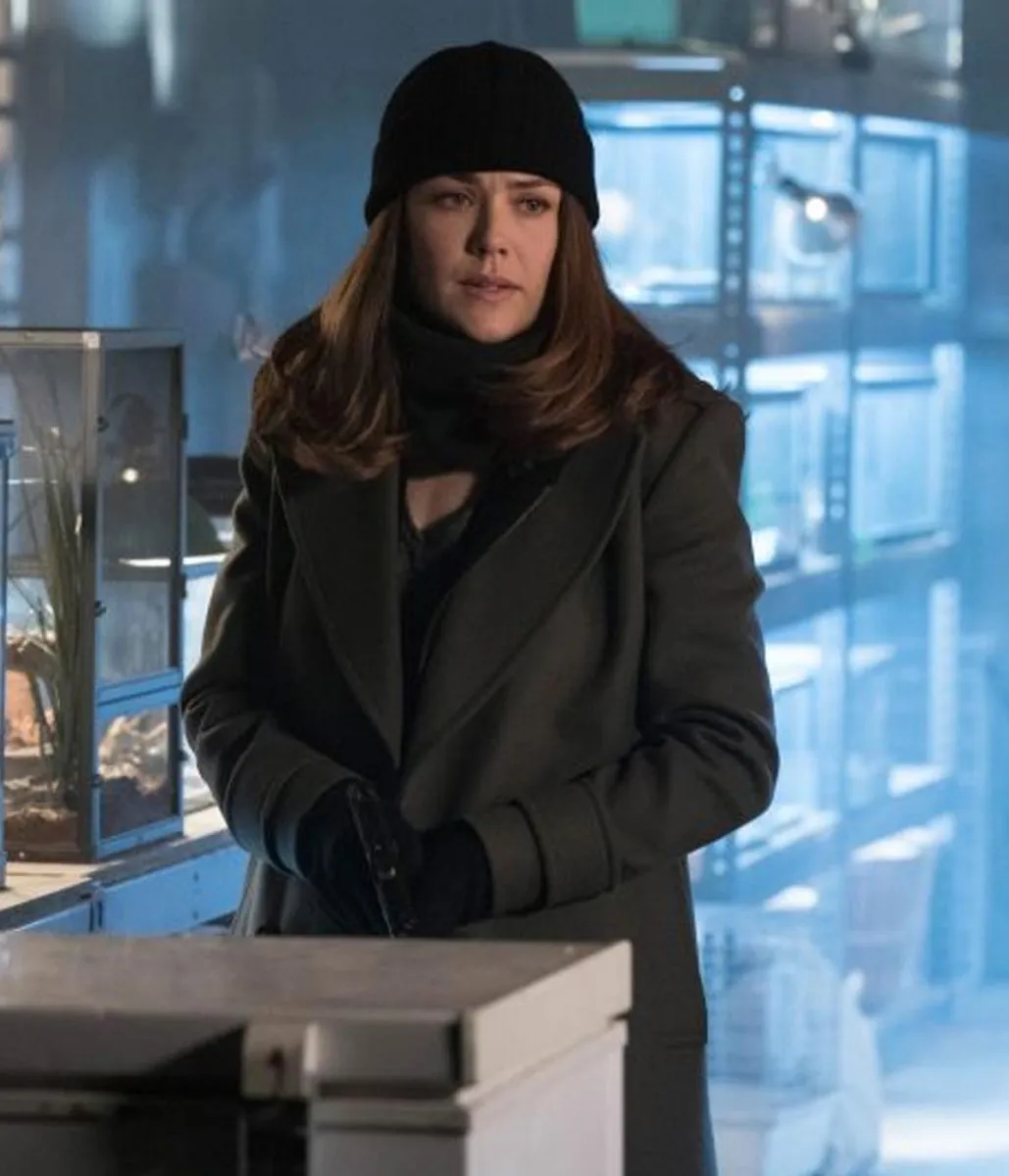 Megan Boone The Blacklist Grey Wool Peacoat