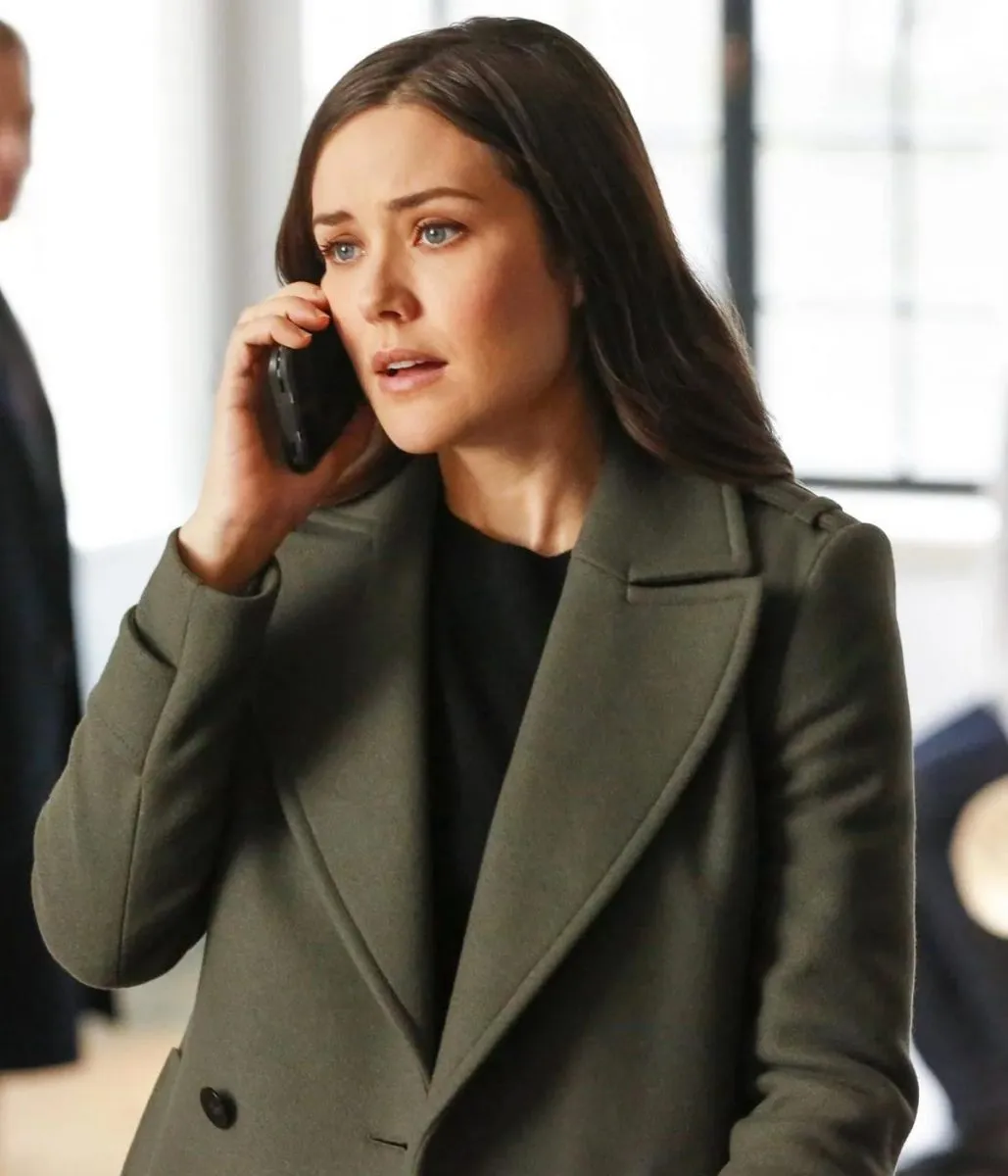 Megan Boone The Blacklist Grey Wool Peacoat