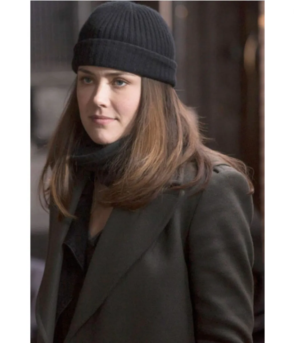 Megan Boone The Blacklist Grey Wool Peacoat