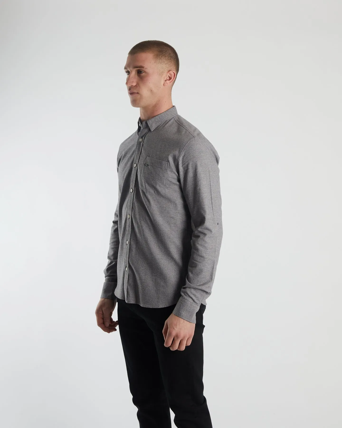 Milton Grindle LS Shirt Grey