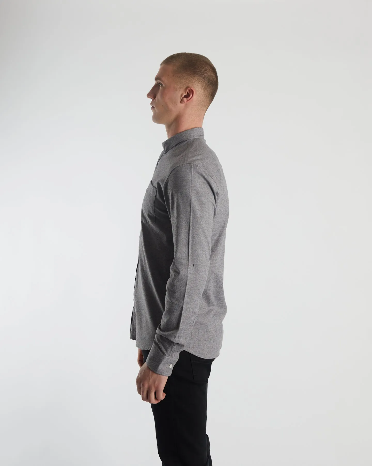 Milton Grindle LS Shirt Grey