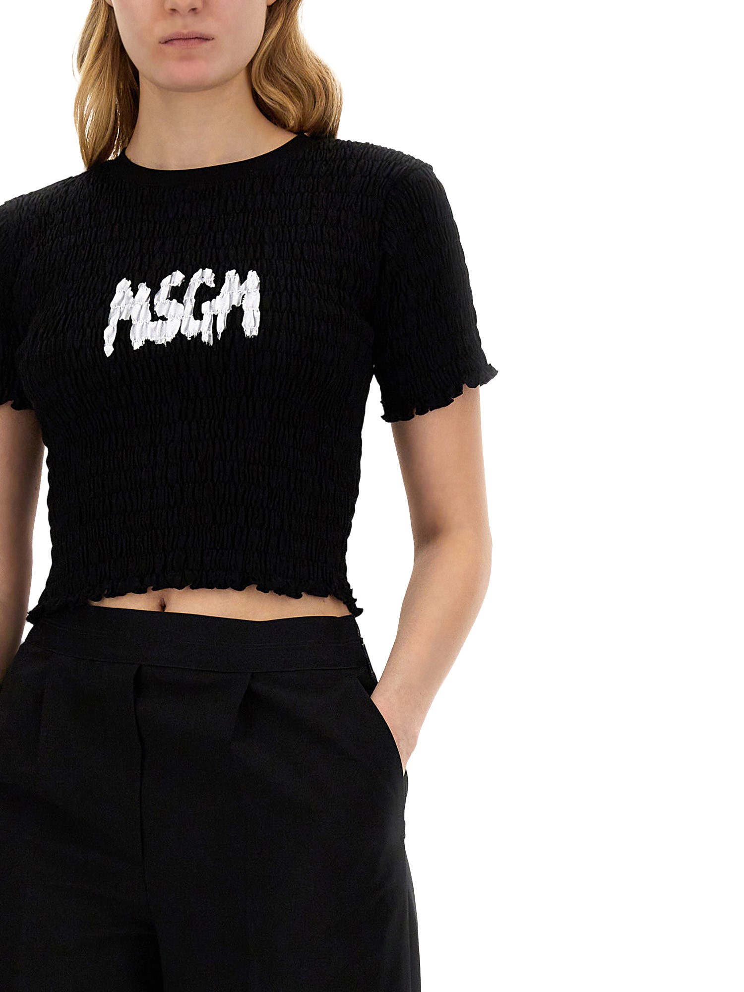 MSGM    T-SHIRT WITH LOGO